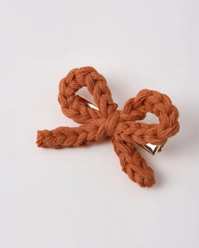 Crochet Bow Clips | Poppy