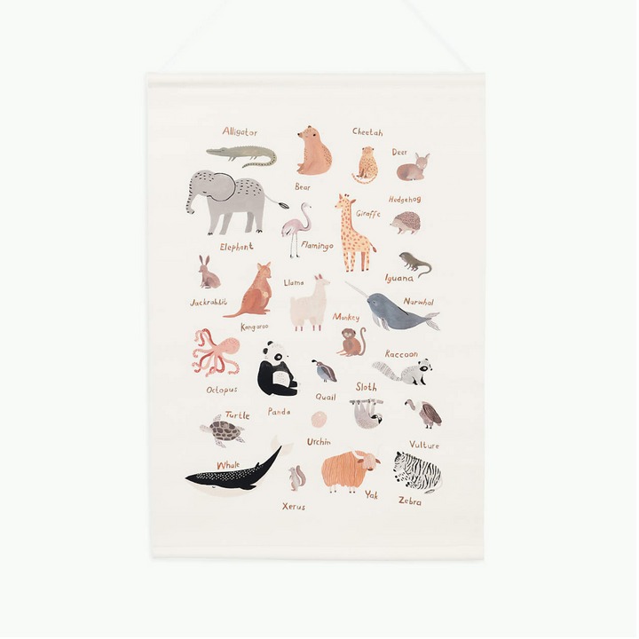 Animal Alphabet Tapestry