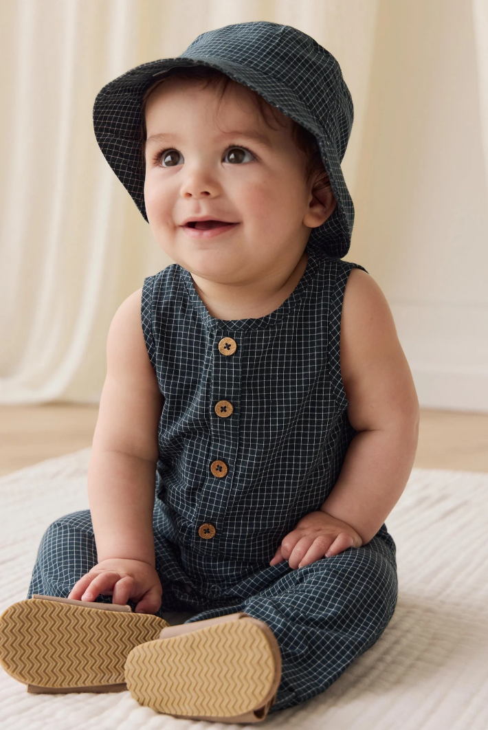 Forest Grid Jumpsuit