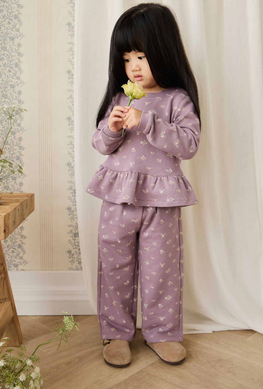 Emiko Pant | Isla Floral Plum
