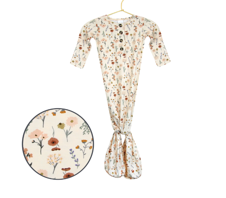Rachel Flowered Knotted Gown