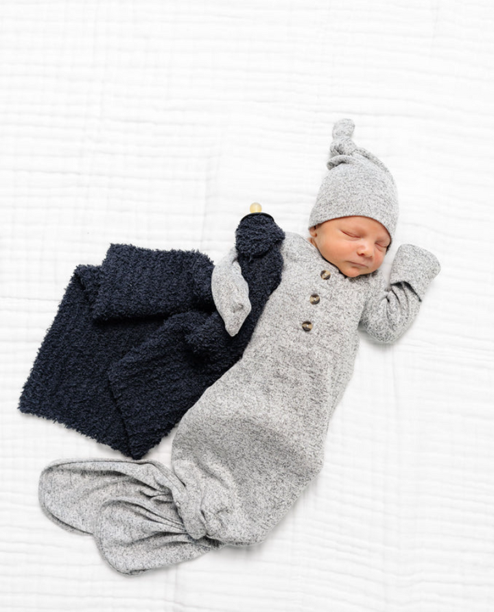 Sam Plush Knit Knotted Gown