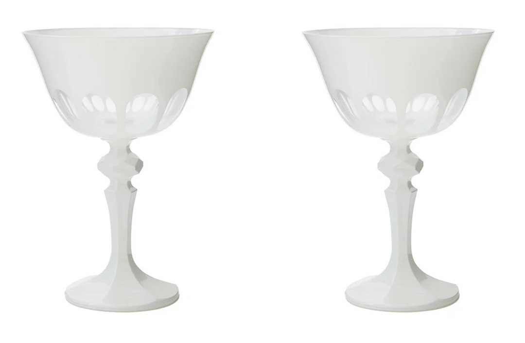 Tall Frosted Coupe Glassware