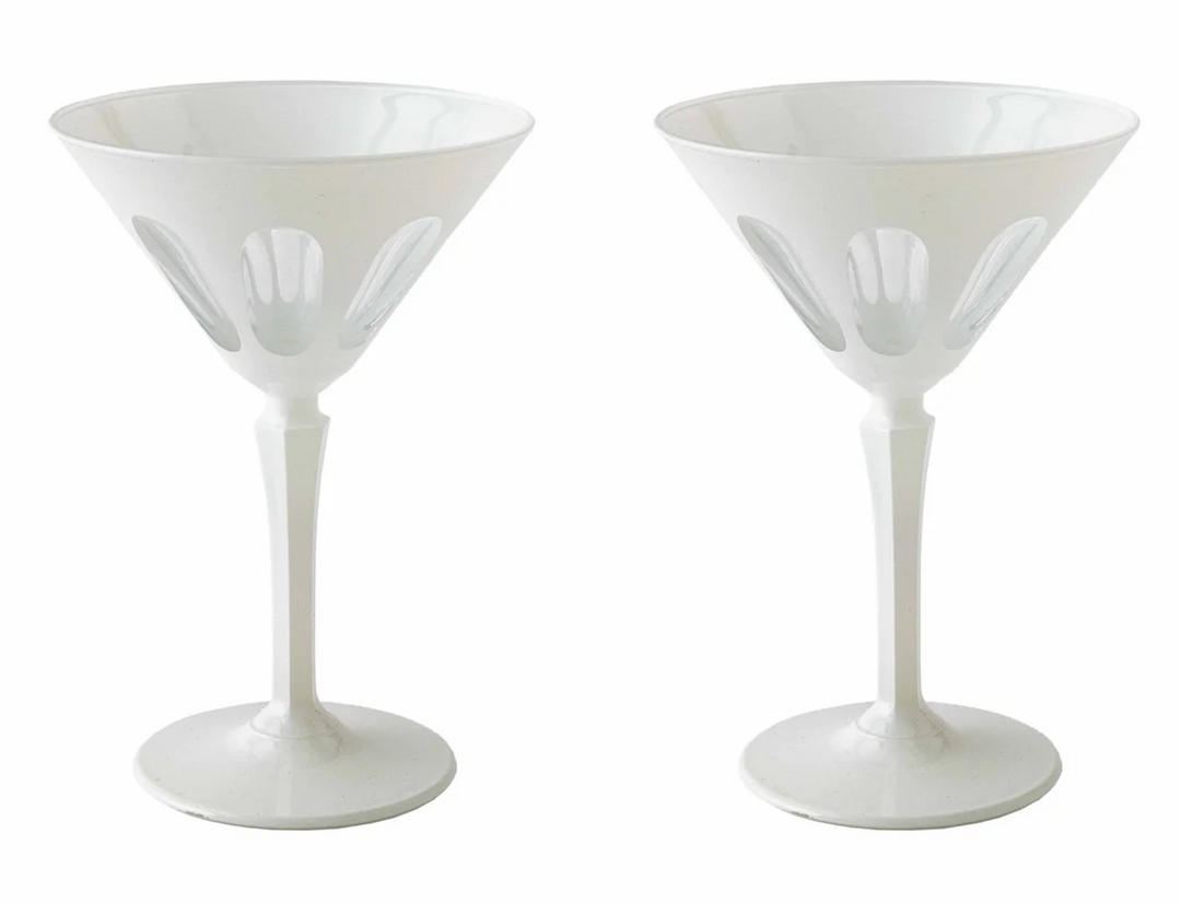 Tall Frosted Martini Glassware