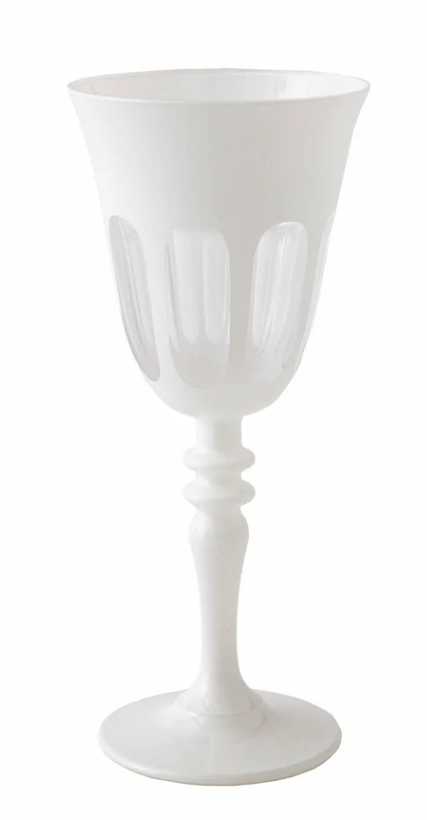 Tall Frosted Wine Glass