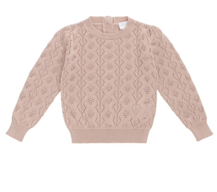 Mila Knit Sweater | Chalky Pink
