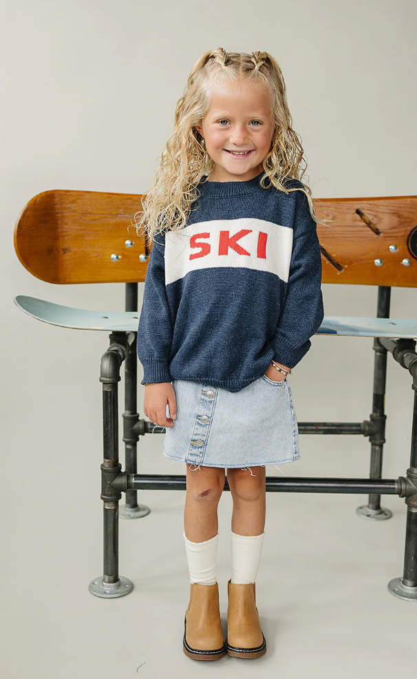 Navy Blue 'Ski' Sweater