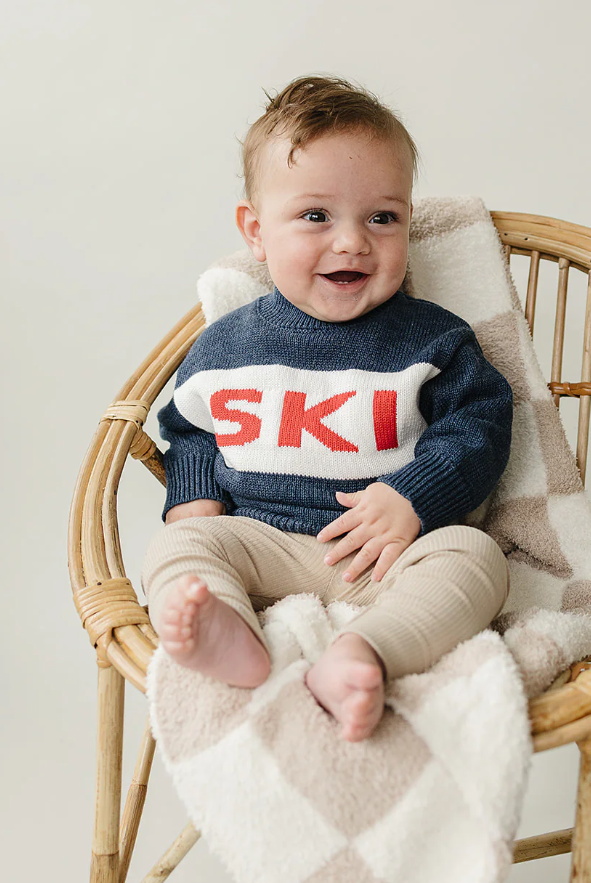 Navy Blue 'Ski' Sweater