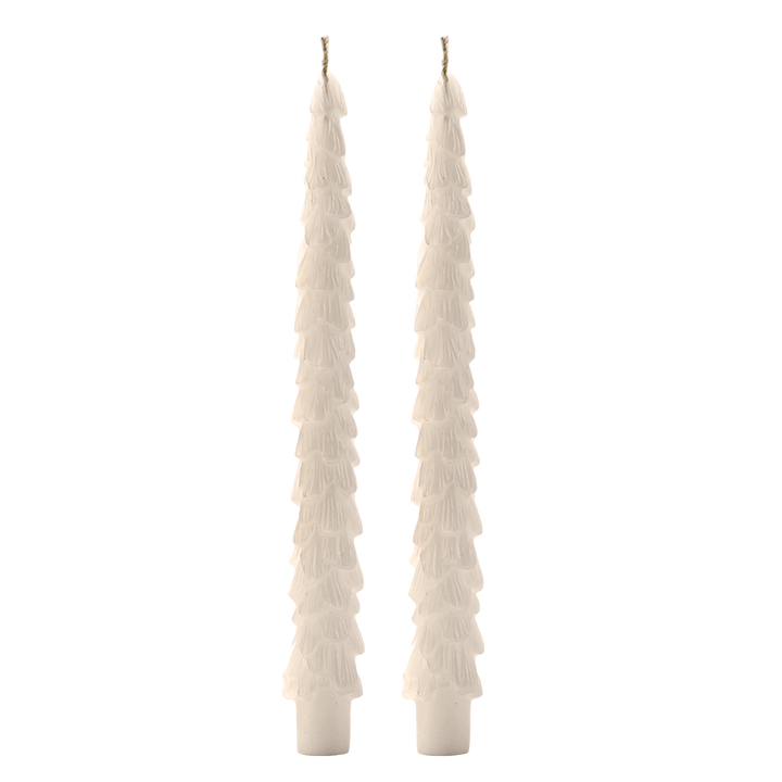 Cream Tree Taper Candle | Individual Candle