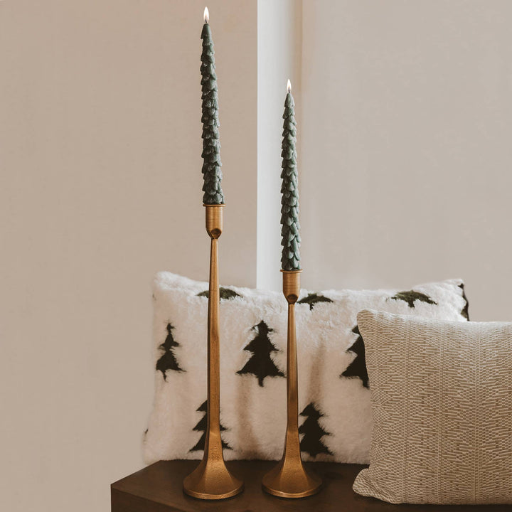 Green Tree Taper Candle | Individual Candle