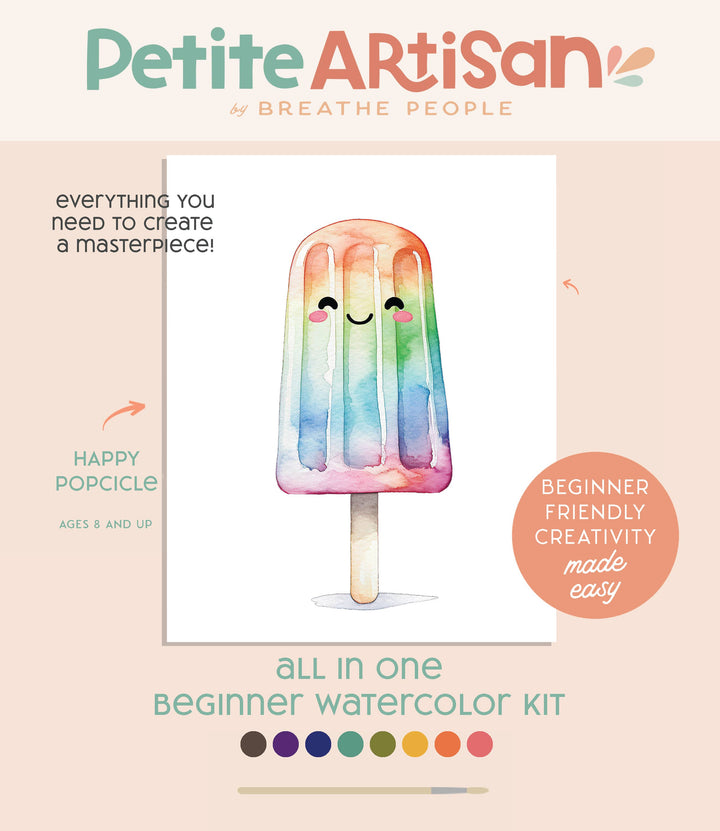 Kids Watercolor Paint Kit | Happy Popsicle