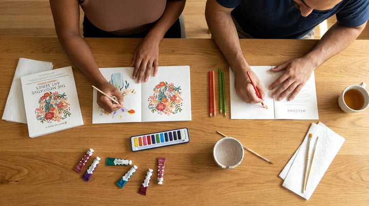 Meditative Art Book | Coloring & Painting