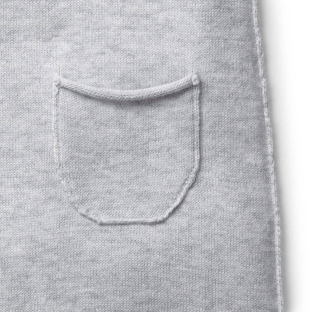 Raglan Knit Romper | Heather Grey