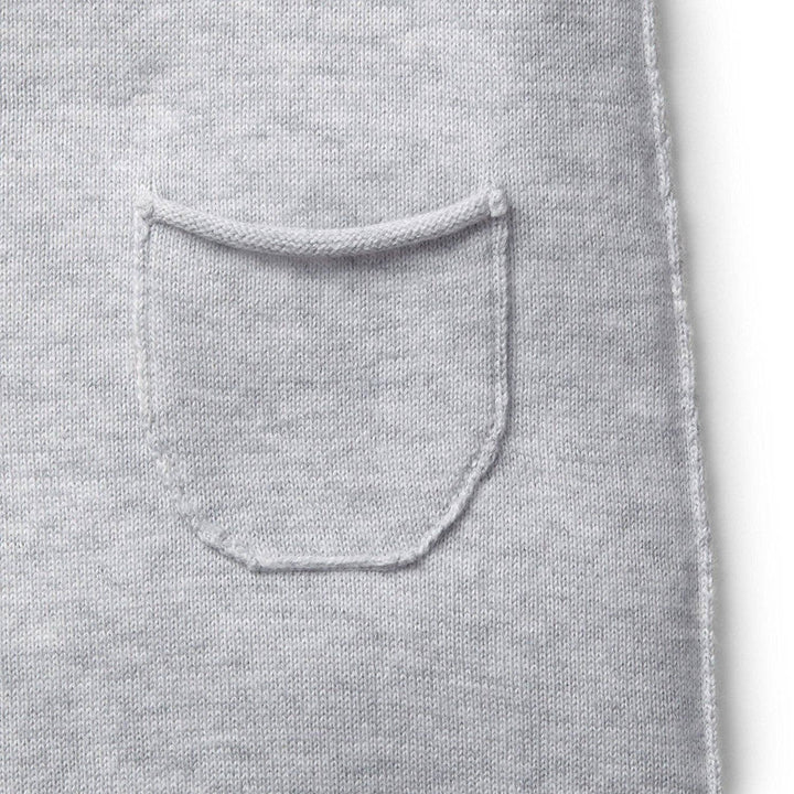 Raglan Knit Romper | Heather Grey