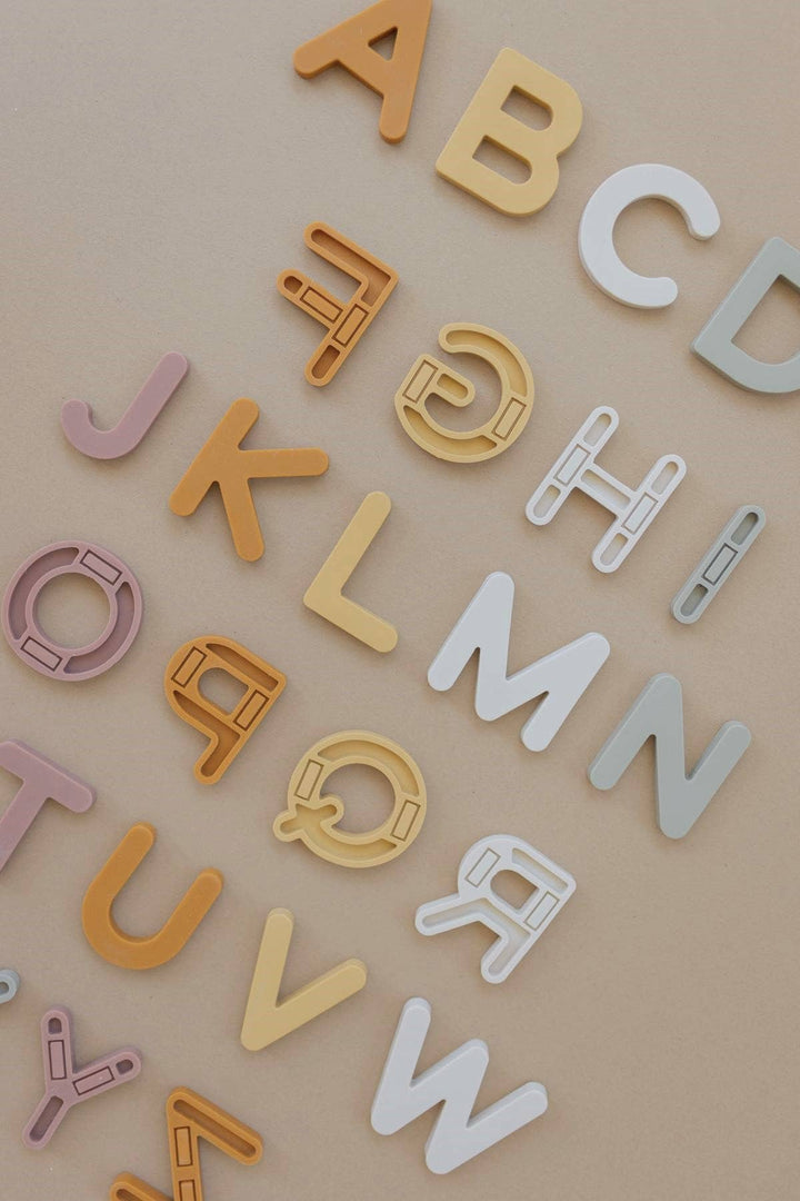 Silicone Alphabet Magnets | Neutral