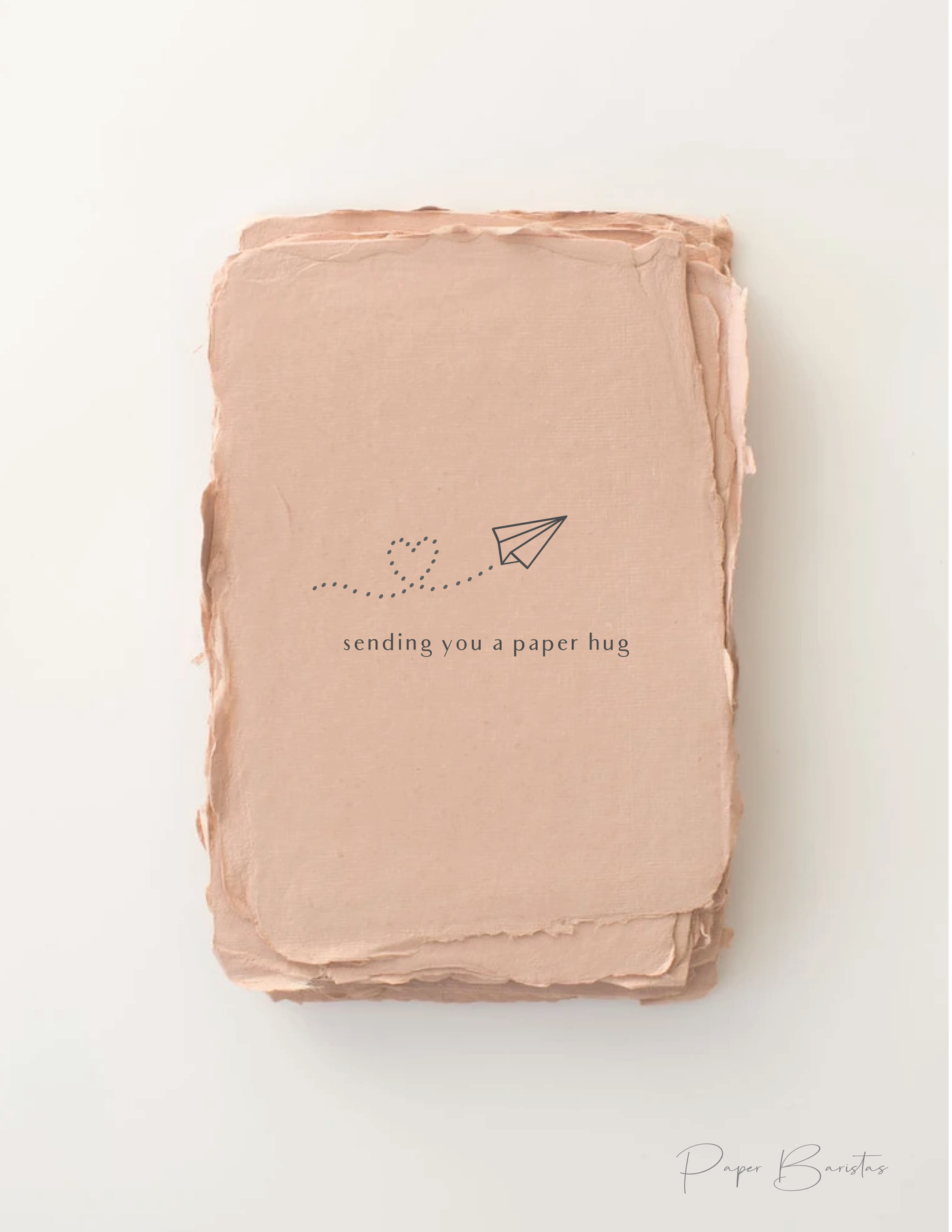 "Sending you a paper hug" Encouragement Greeting Card
