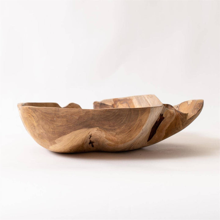 Organic Shape TeakWood Bowl