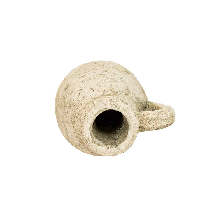 Antique Pitcher Bud Vase | White Terracotta