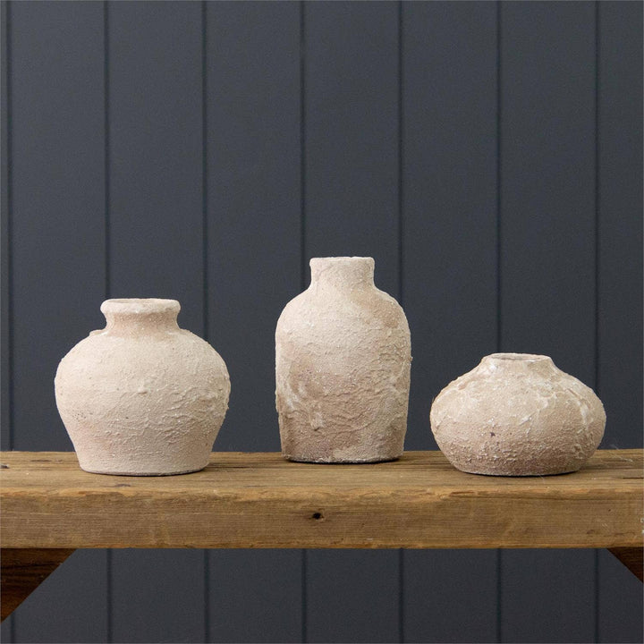 Textured Bud Vase | Tan