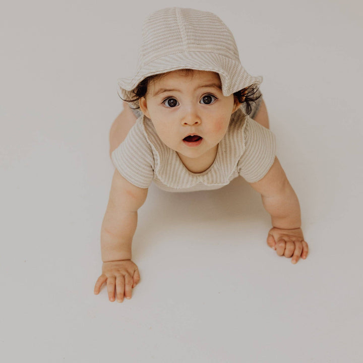 Baby Sun Hat | Stone Stripe