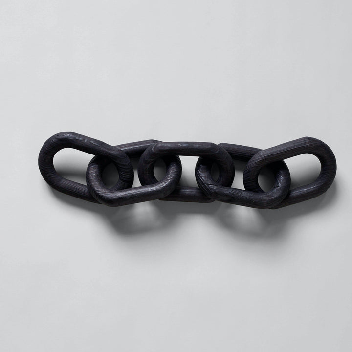 Black Wood Chain Links