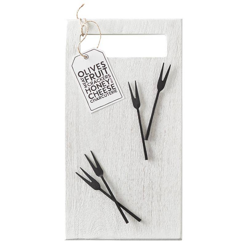 Matte Black Appetizer Fork