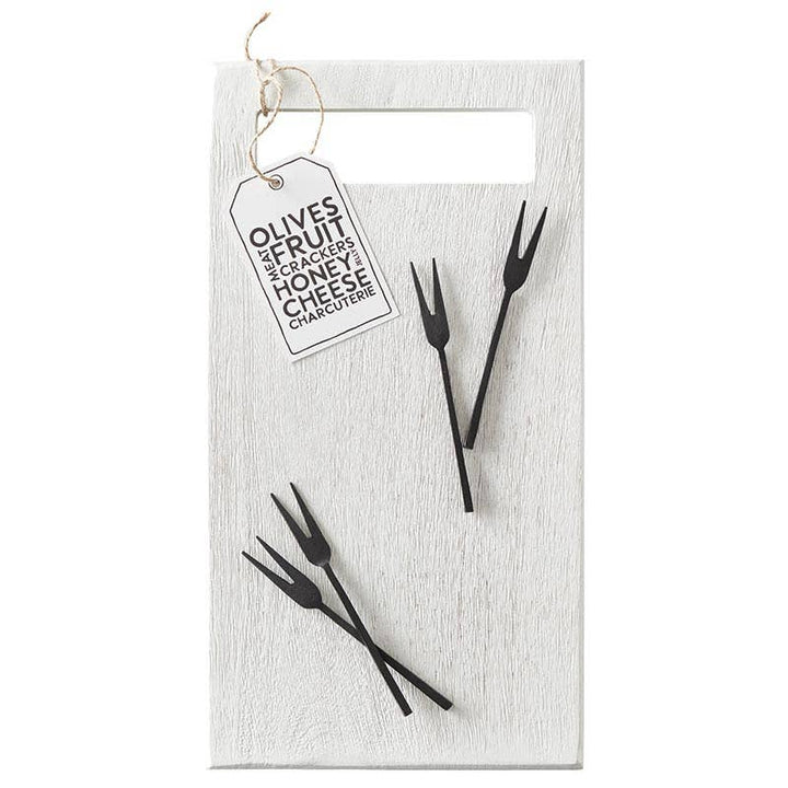 Matte Black Appetizer Fork