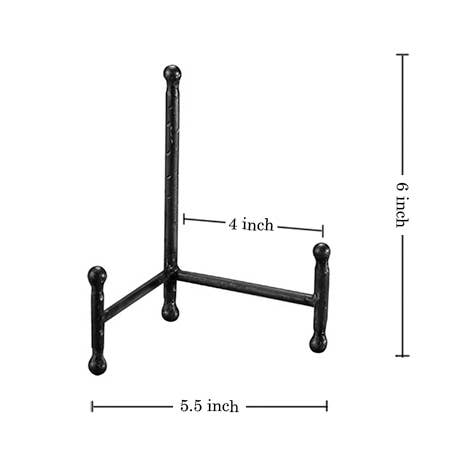 Iron Black Easel 6"