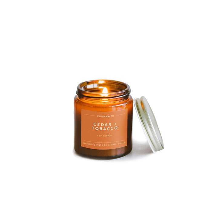 Cedar + Tobacco Mini Soy Candle