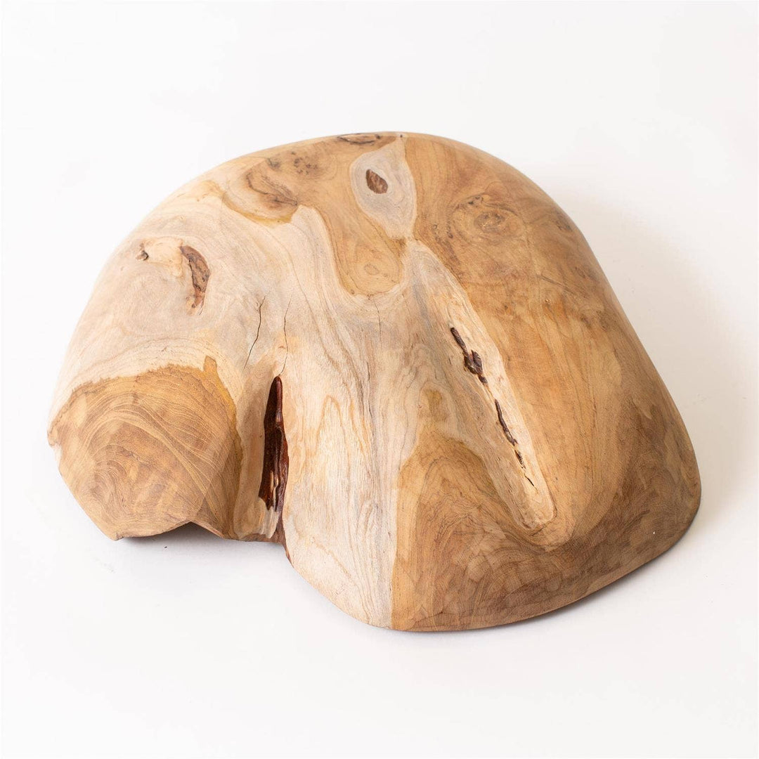 Organic Shape TeakWood Bowl
