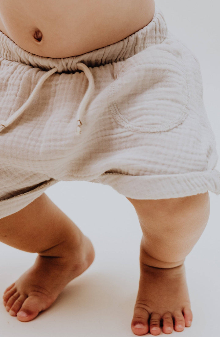 Gauze Shorts | Stone