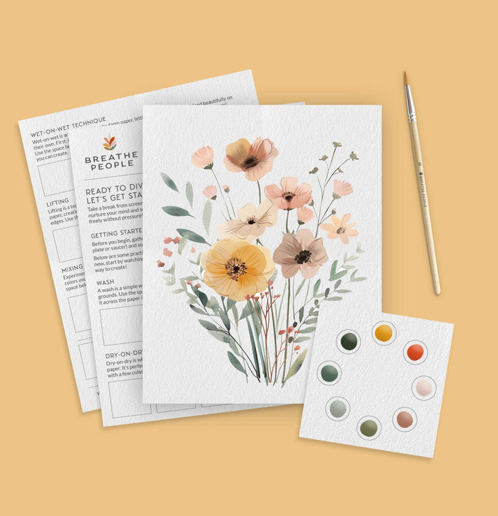 Watercolor Paint Kit | Wildflowers