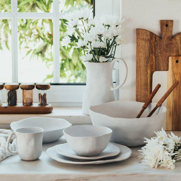 Pure Stoneware Salad Bowl | White