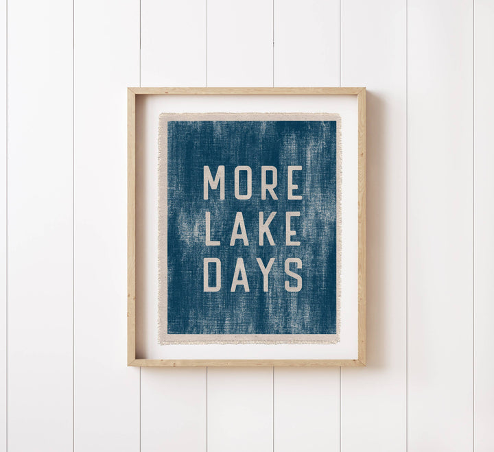 'More Lake Days' Canvas Print