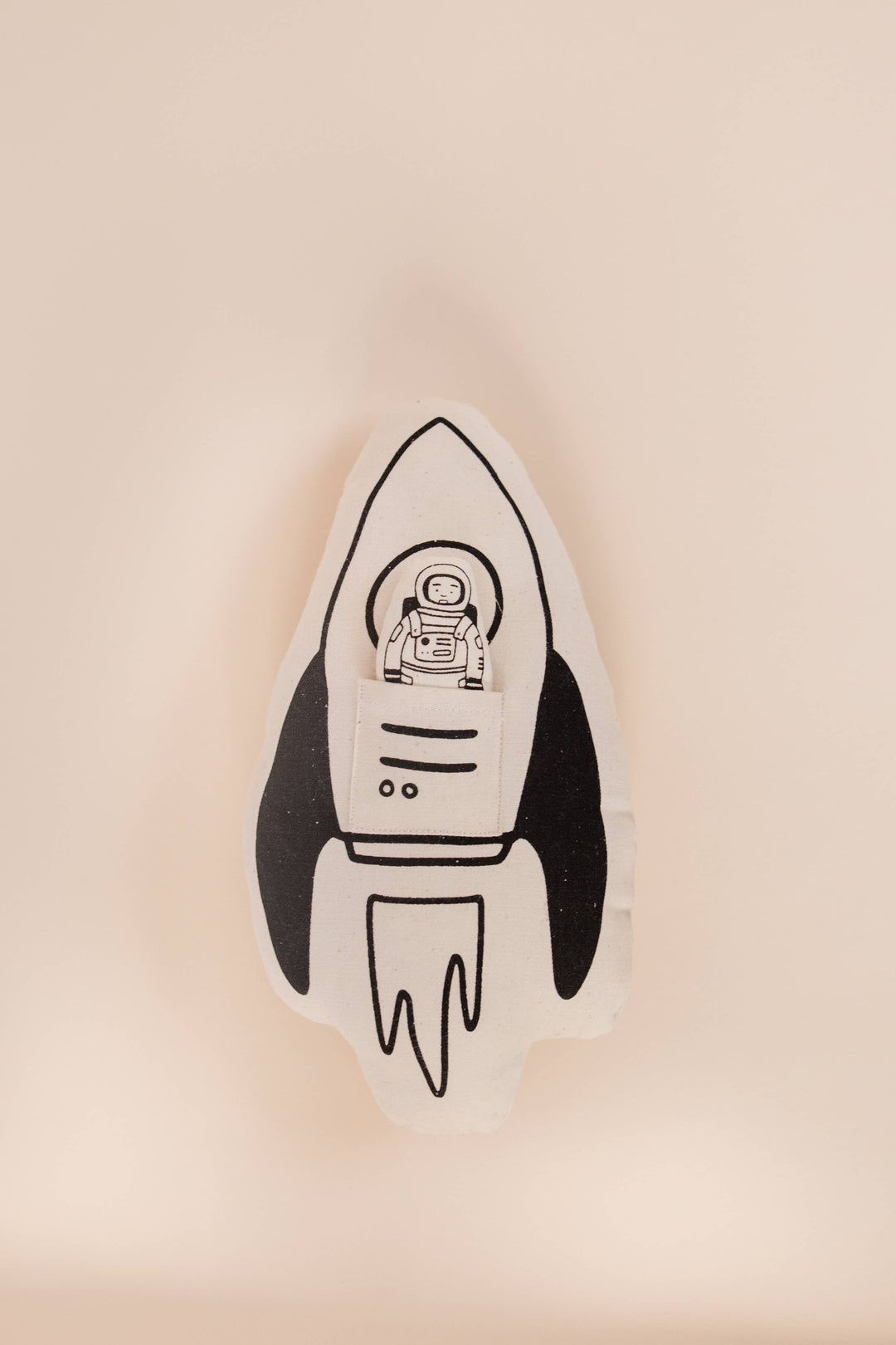 Rocket Astronaut Canvas Pillow