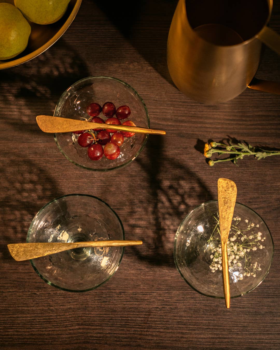 Forge Brass Spreader Knives