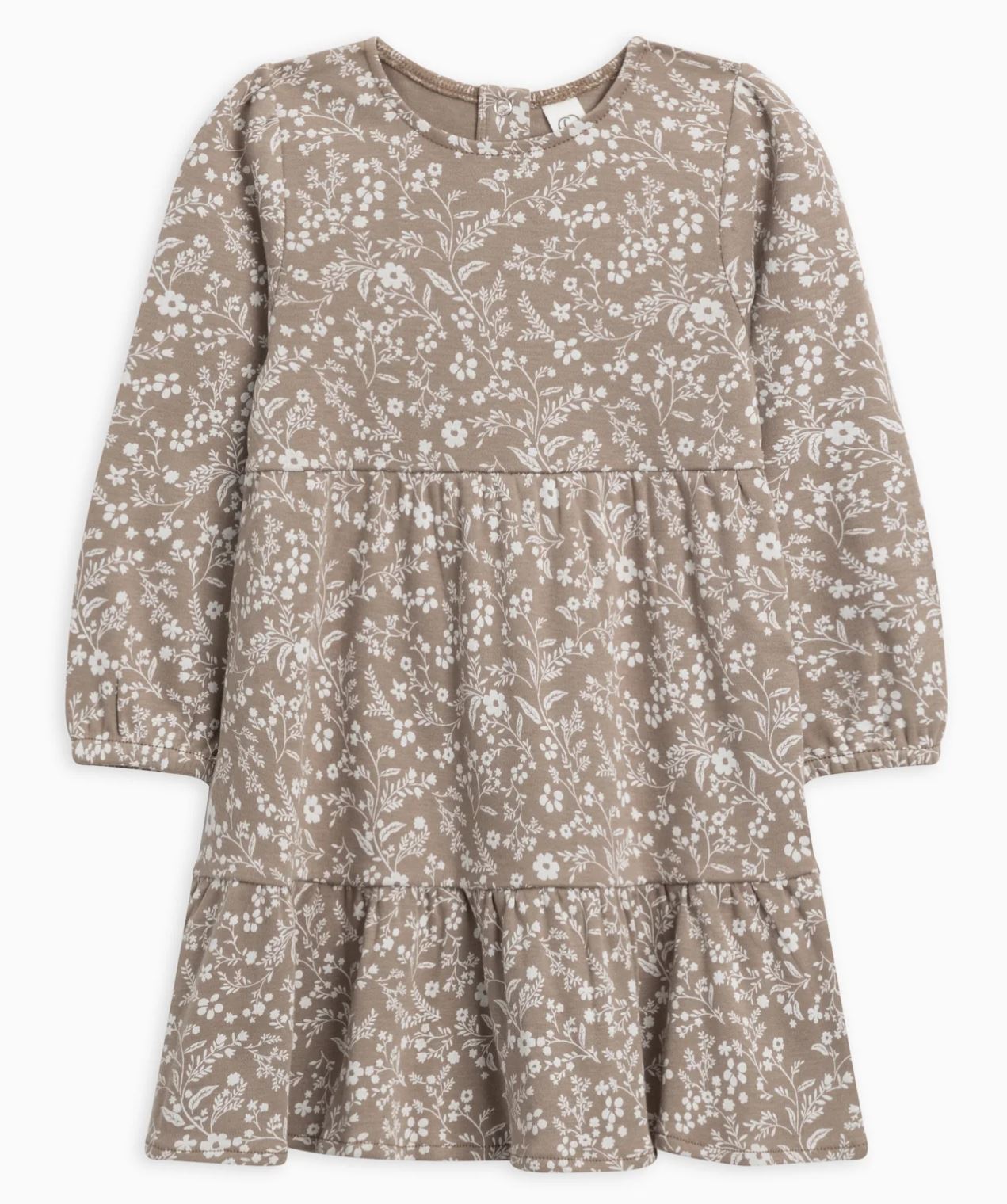 Sofia Long Sleeve Tiered Dress - Hailey Floral / Diftwood
