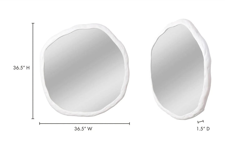 Organic White Mirror