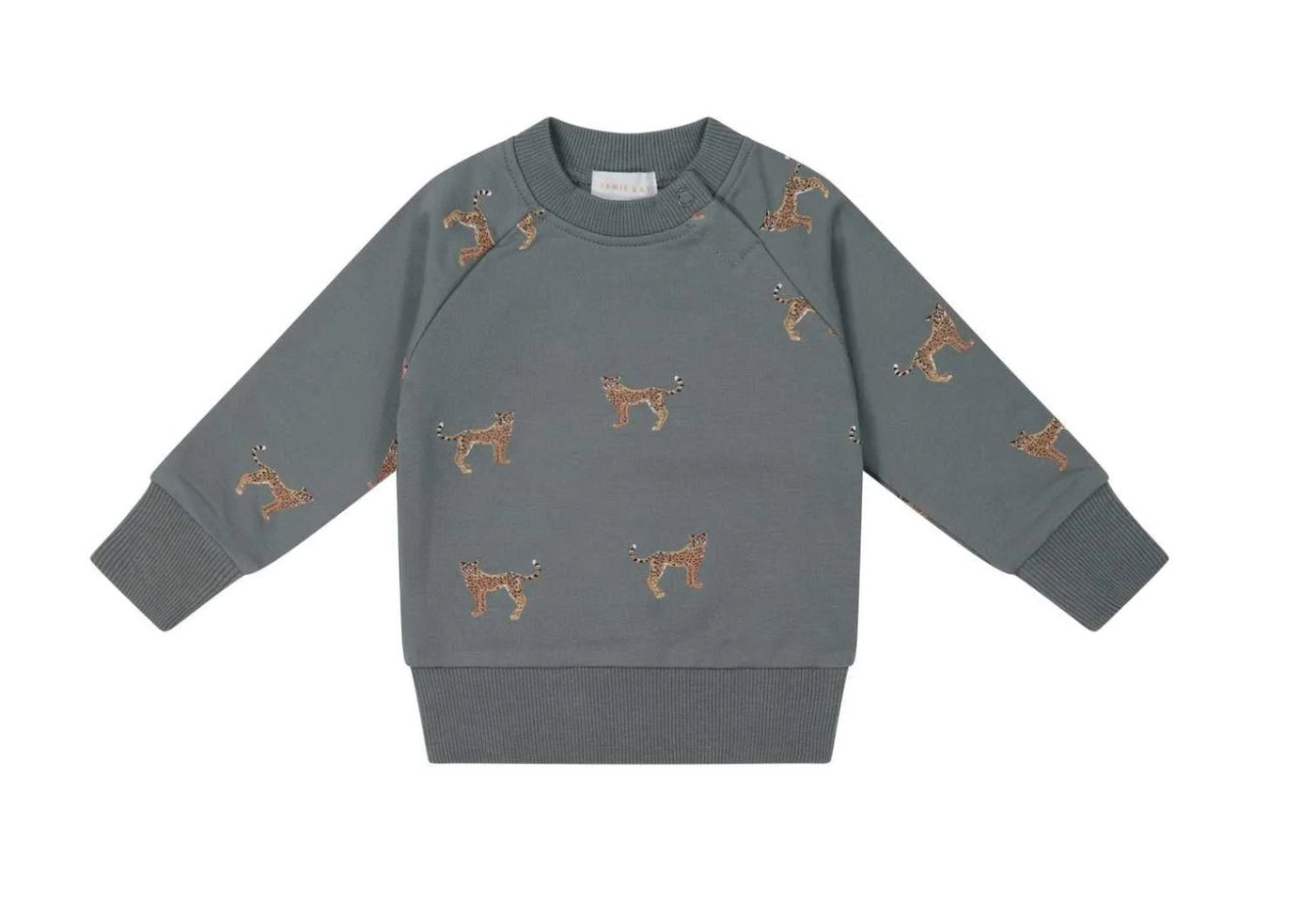 Organic Cotton Sweatshirt- Cheetah
