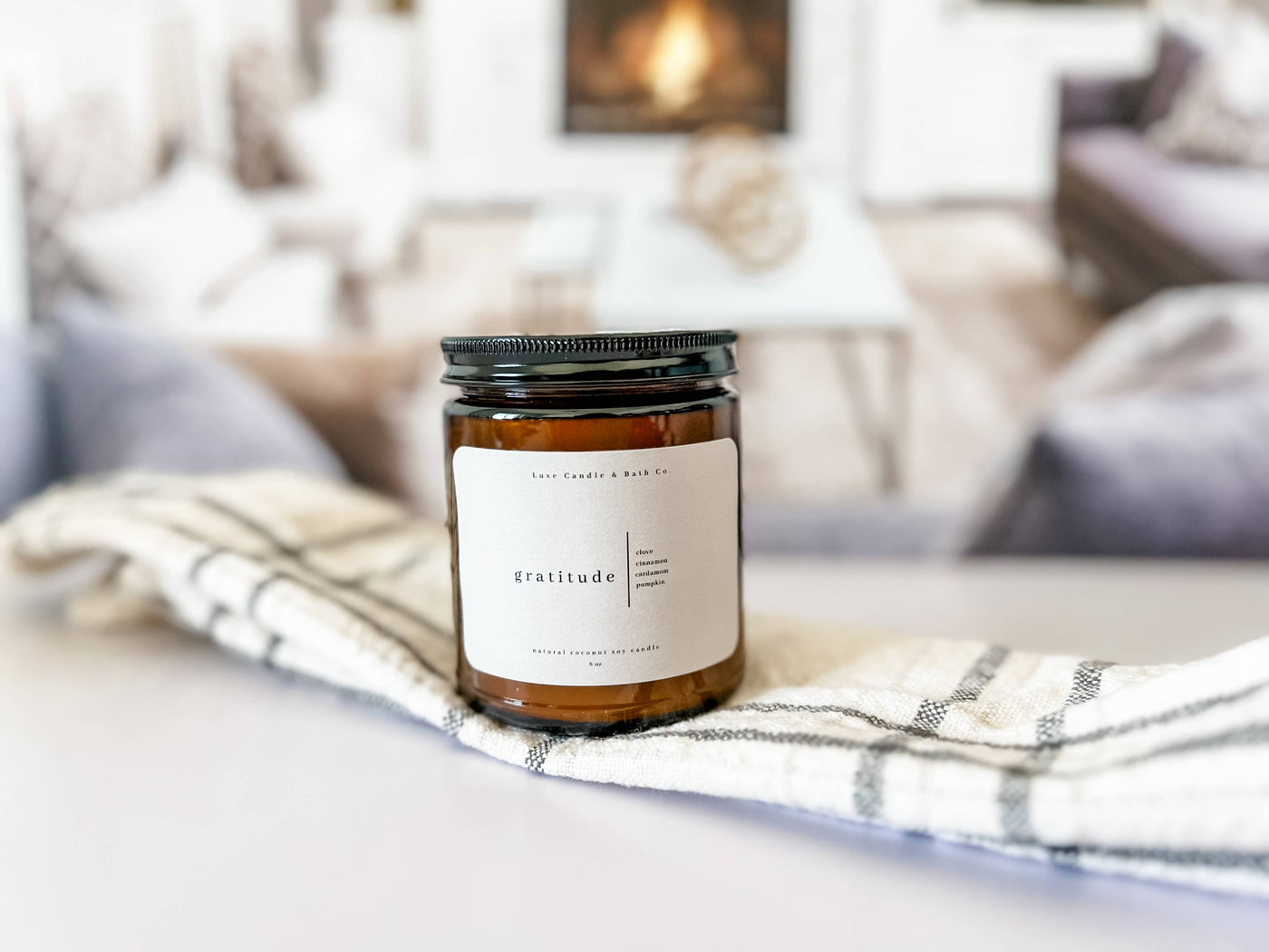 Gratitude - 8 oz. Amber Candle