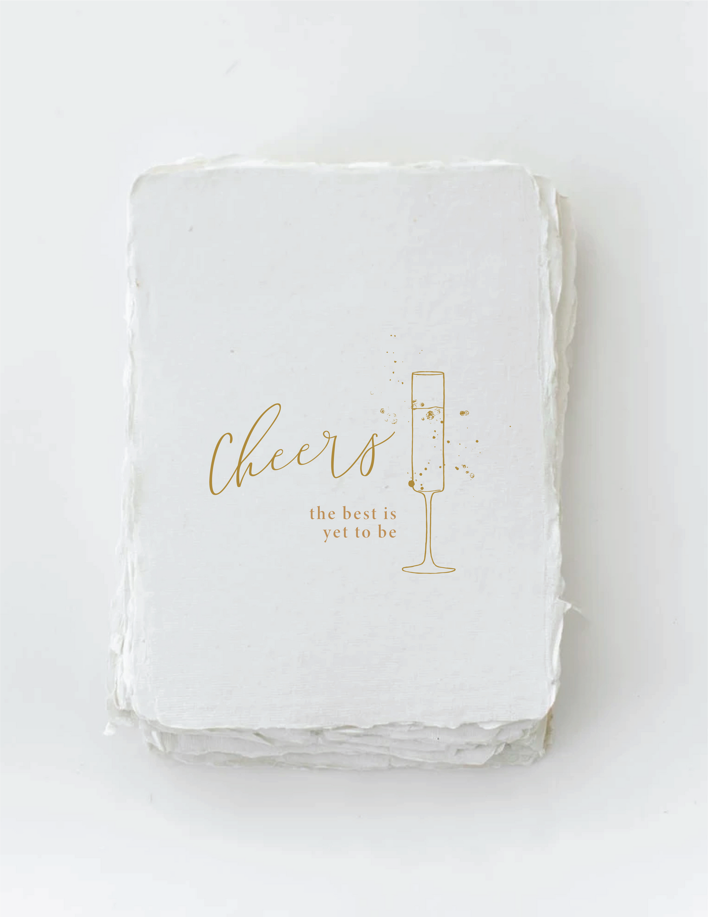 "Cheers. The best is yet to be." New Year. Greeting Card