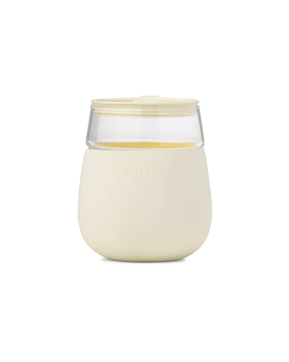 Porter Glass Cup-white