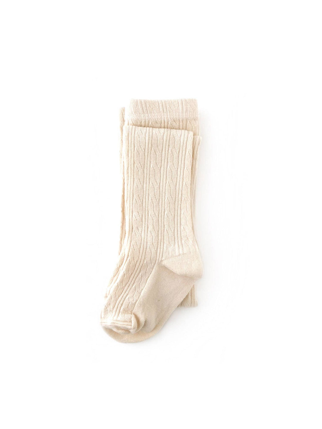 Vanilla Cable Knit Tights 0-6m