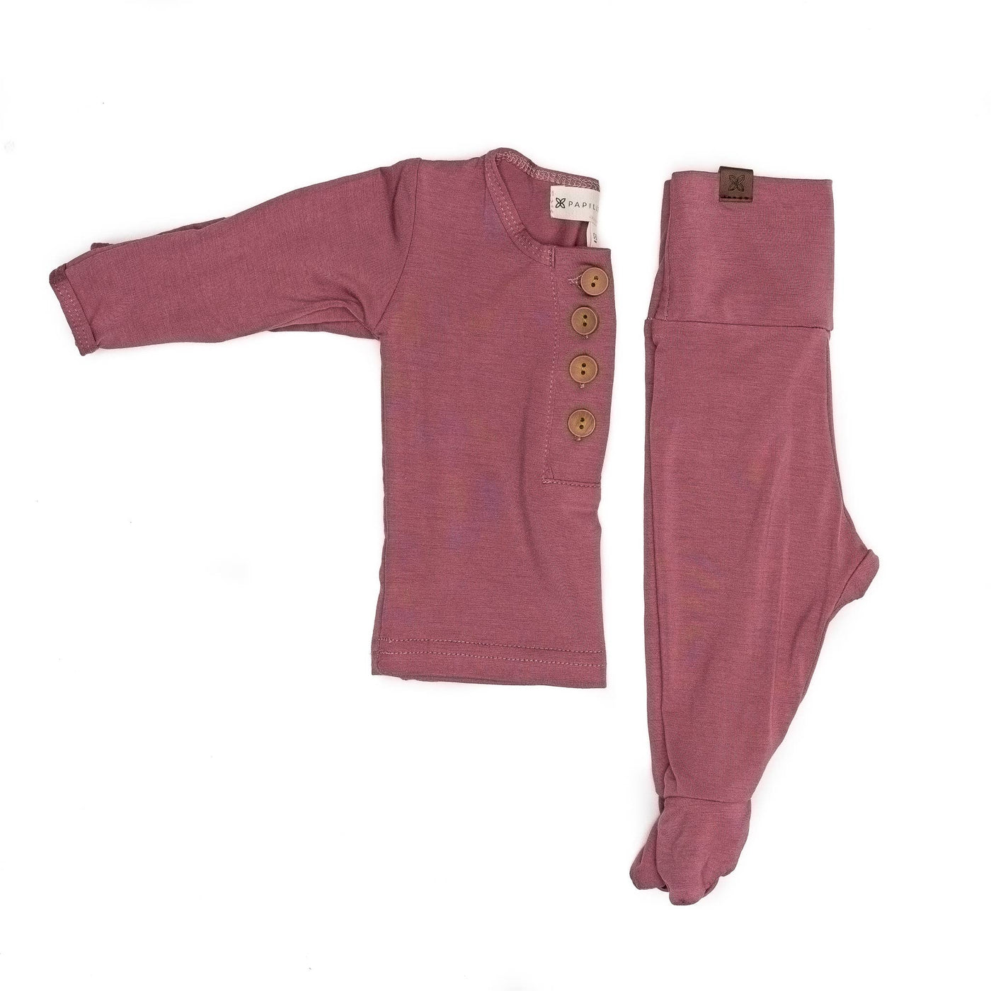 Top + Bottom Set- Rose