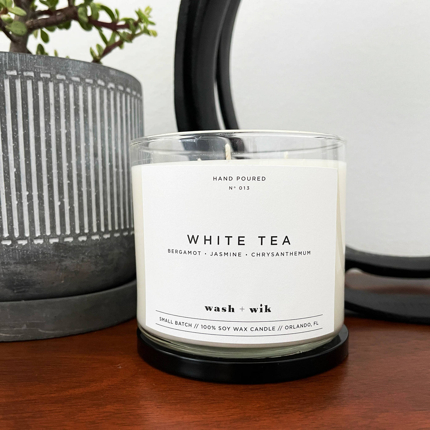 White Tea Soy Wax Candle | Jasmine - 3 Wick