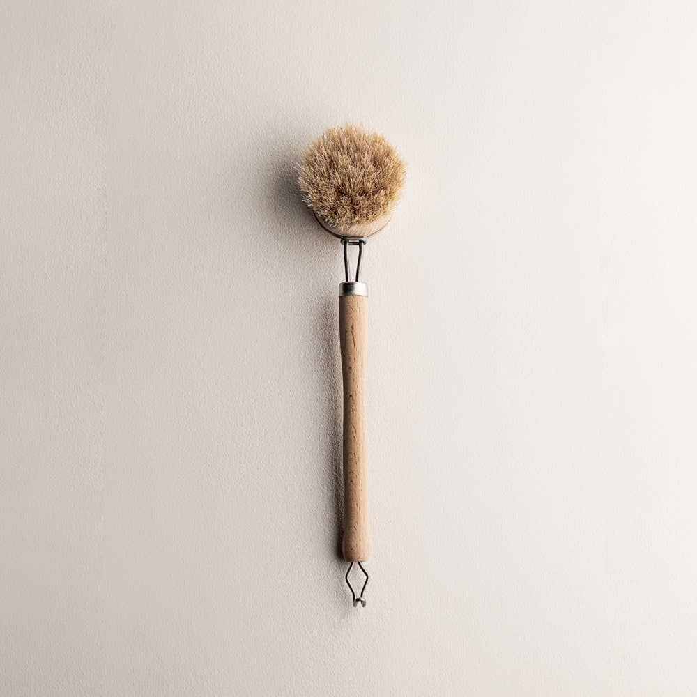 Wood Dish Brush with Removable Head