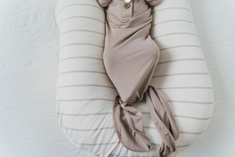 Knotted Gown- Sage 0-3m