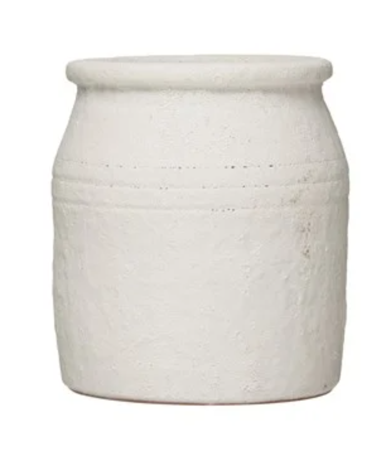 Distressed Coarse Terracotta Crock